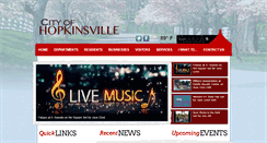 Desktop Screenshot of hopkinsvilleky.us